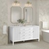 Myrrin 60" Double (Vanity Only Pricing) in Bright White